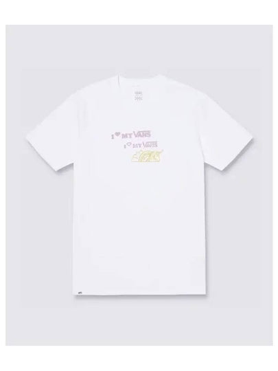 Stamp Logo Short Sleeve T-Shirt White - VANS - BALAAN 2