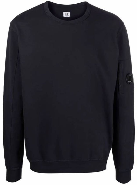 Men's Light Fleece Lens Wappen Sweatshirt Navy - CP COMPANY - BALAAN 2