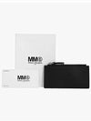 Embossed Logo Card Wallet Black - MAISON MARGIELA - BALAAN 5