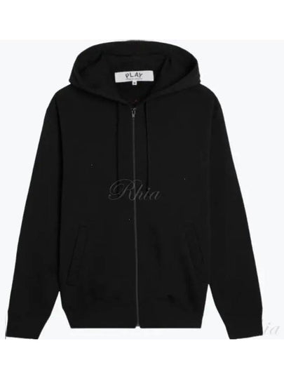 Back Heart Zip-Up Hoodie Black - COMME DES GARCONS - BALAAN 2