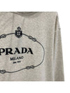 Logo Hooded Sweatshirt Hooded Tshirt UJL24B - PRADA - BALAAN 3