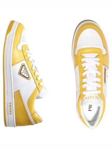 Downtown leather sneakers - PRADA - BALAAN 1