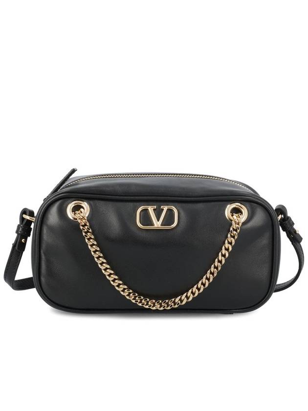 Garavani V Logo Signature Cross Bag Black - VALENTINO - BALAAN 2