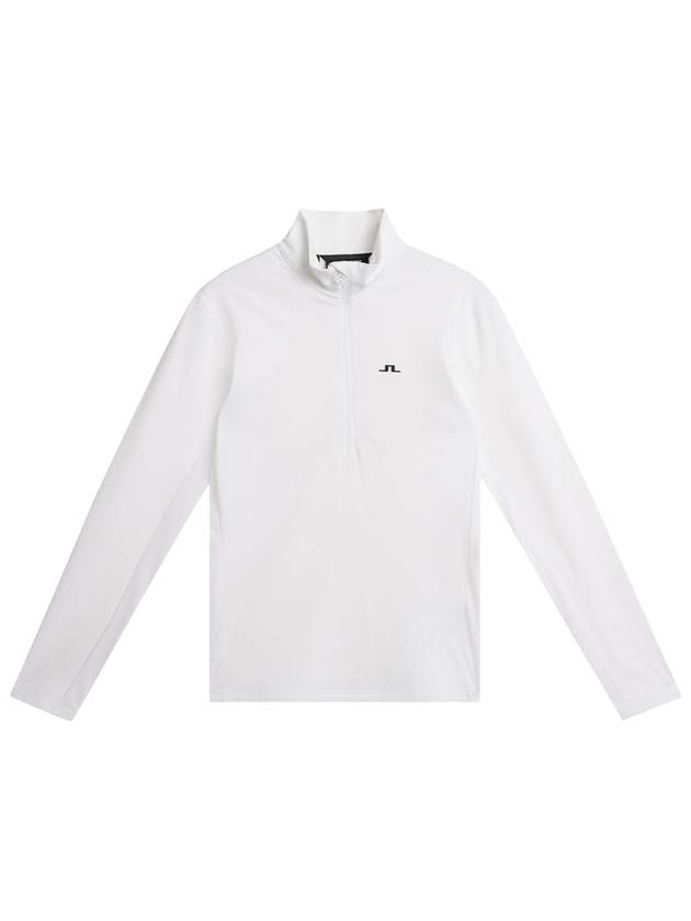 Lauryn Half Zip Mid Layer Long Sleeve T-Shirt White - J.LINDEBERG - BALAAN 2