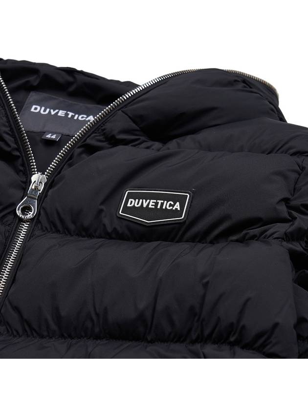 Gamona Logo Patch Hooded Padding Black - DUVETICA - BALAAN 11