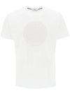 Industrial Two Print Garment Dyed Short Sleeve T-Shirt White - STONE ISLAND - BALAAN 1