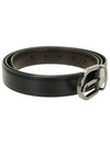 Horseshoe Buckle 30mm Reversible Leather Belt Black Brown - MONTBLANC - BALAAN 3