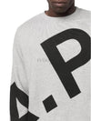 Cory Big Logo Cotton Sweatshirt Grey - A.P.C. - BALAAN 4