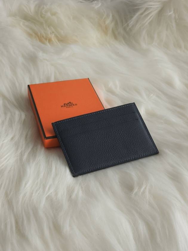 Citizen Twill Card Wallet Slot Holder Navy H085285CA AB - HERMES - BALAAN 5