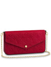 Pochette Felicie Monogram Empreinte Shoulder Bag Scarlet Red - LOUIS VUITTON - BALAAN 1