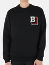 Men's Letter Graphic Knit Sweatshirt Black - BURBERRY - BALAAN 3