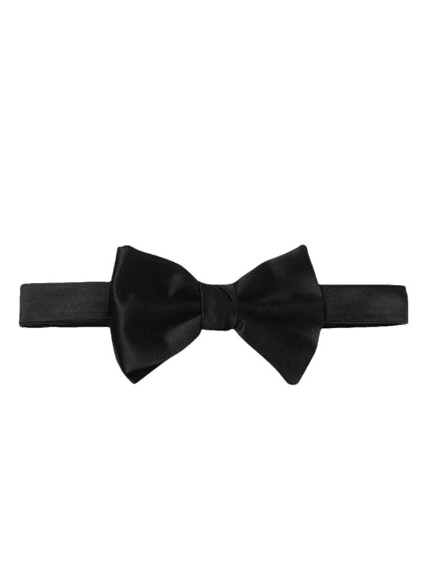 Men's Silk Bow Tie Black - EMPORIO ARMANI - BALAAN 1