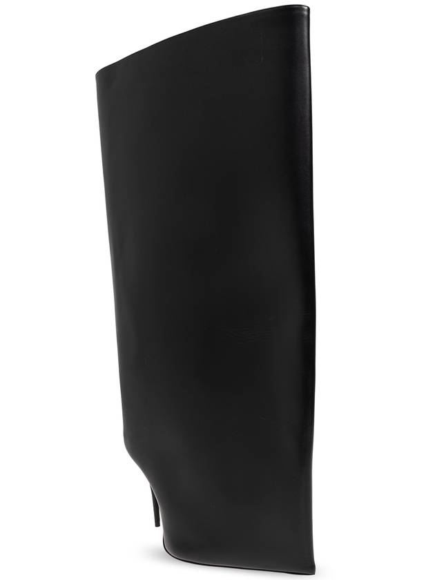 New Wander Leather Heel Long Boots Black - BALENCIAGA - BALAAN 5