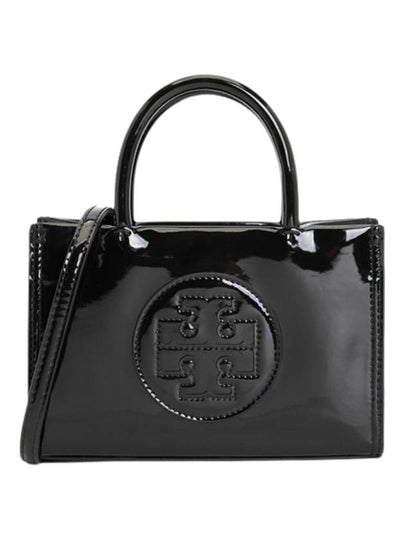 Ella Bio Patent Tote Bag Black - TORY BURCH - BALAAN 2