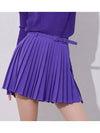 Golf Wear Uncut Belt Pleated Skirt Purple - J JANE - BALAAN 1