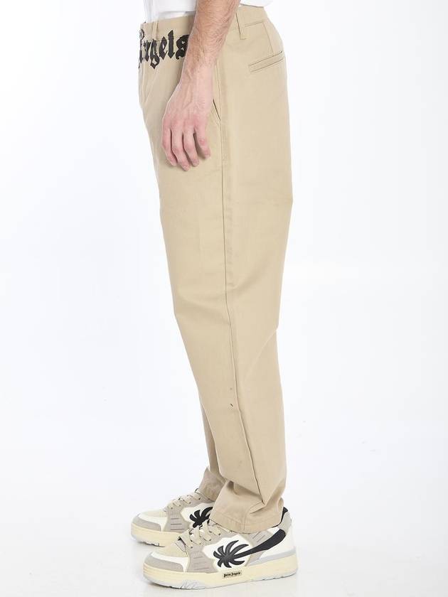 Chino Pants With Logo - PALM ANGELS - BALAAN 3