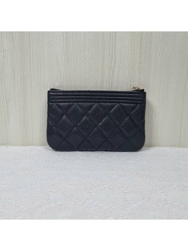 Boy Leather Mini Pouch Bag Black - CHANEL - BALAAN 4