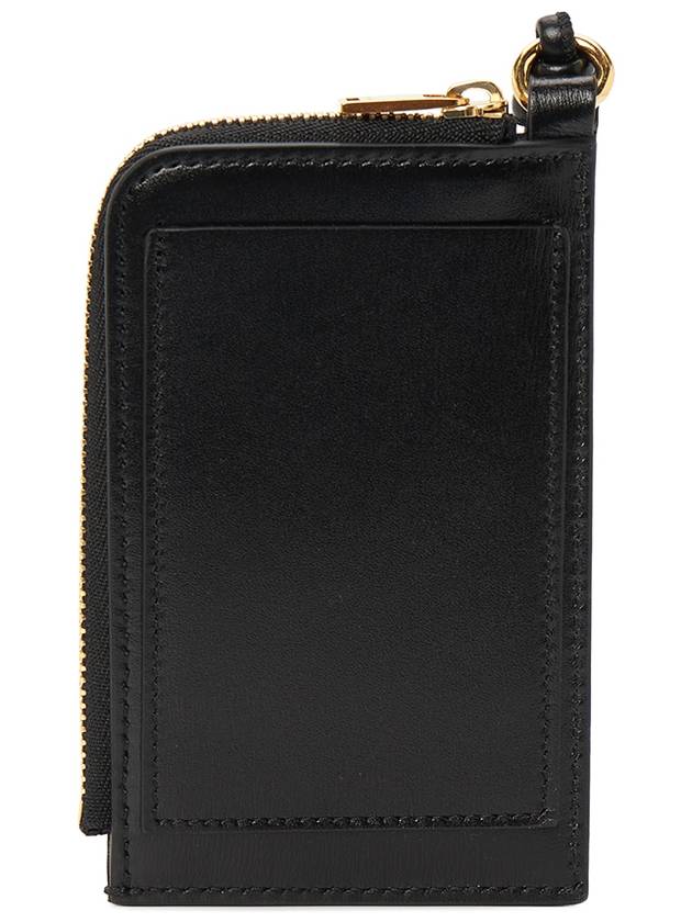 Embossed Logo Leather Card Wallet Black - JIL SANDER - BALAAN 4