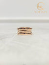 Used luxury goods Lewis It 52 Rose gold B Zero1 3 band ring - BVLGARI - BALAAN 1