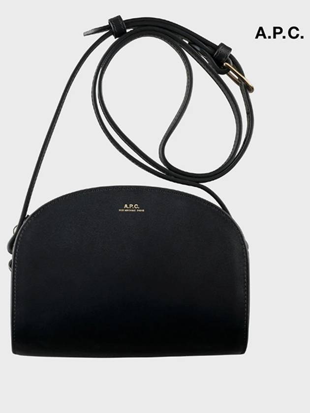 Demi Lune Half Moon Cross Bag Black - A.P.C. - BALAAN 2