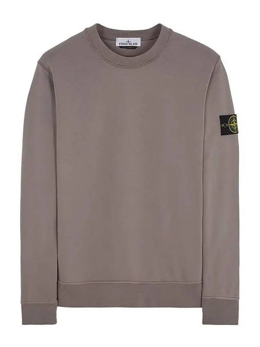 Wappen Patch Garment Dyed Sweatshirt Grey - STONE ISLAND - BALAAN 2