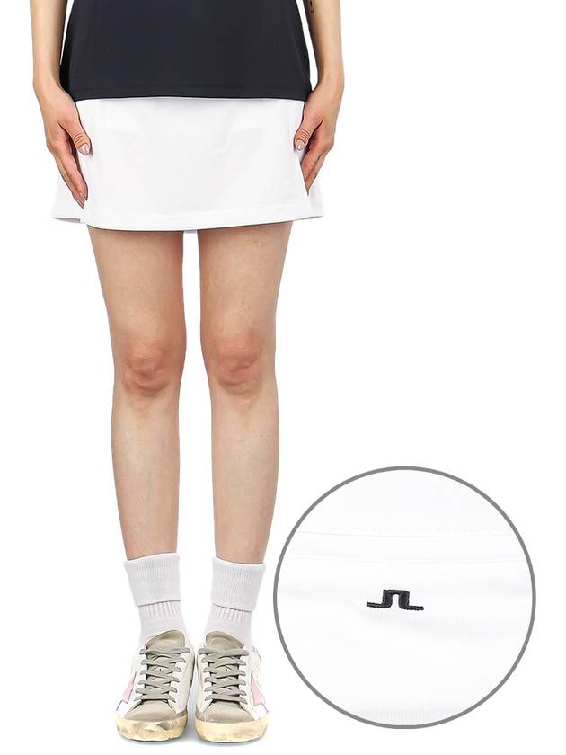 Women's Amelie Mini Golf Skirt White - J.LINDEBERG - BALAAN 2