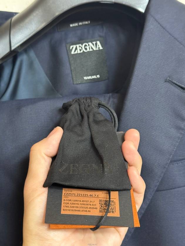 Zegna Sartorial Line Navy Suit 46 C - ERMENEGILDO ZEGNA - BALAAN 7