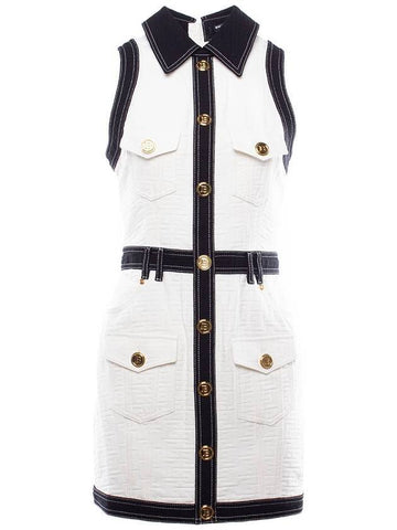 button midi dress - BALMAIN - BALAAN 1