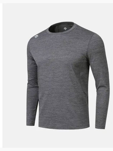 Running Stretch Air Slim Long Sleeve T Shirt Melange Gray SP313RTL99 - DESCENTE - BALAAN 1