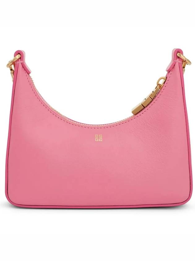 Moon Cut-out Chain Small Leather Shoulder Bag Pink - GIVENCHY - BALAAN 4