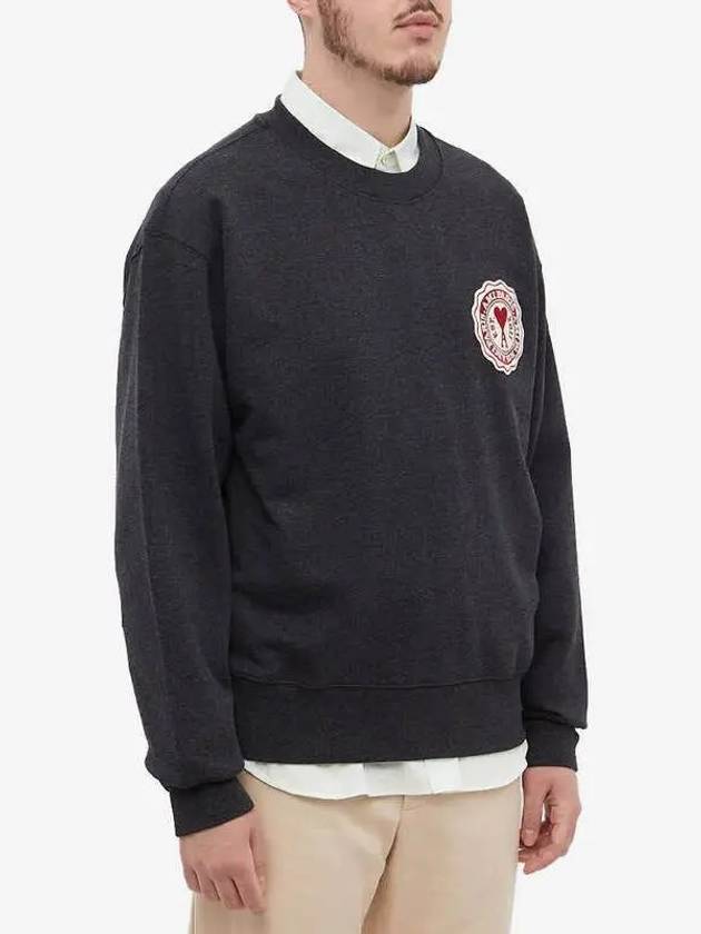 de Coeur Patch Sweatshirt Anthracite - AMI - BALAAN 4