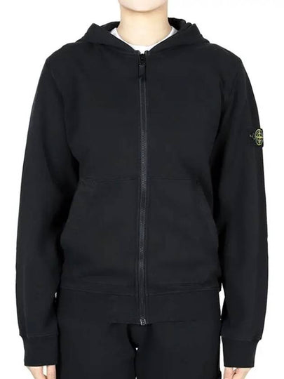 Stone Kids Waffen Patch Hood Zip up Jacket Black K1S16 6100010S0040 V0029 14A Adults can wear - STONE ISLAND - BALAAN 2