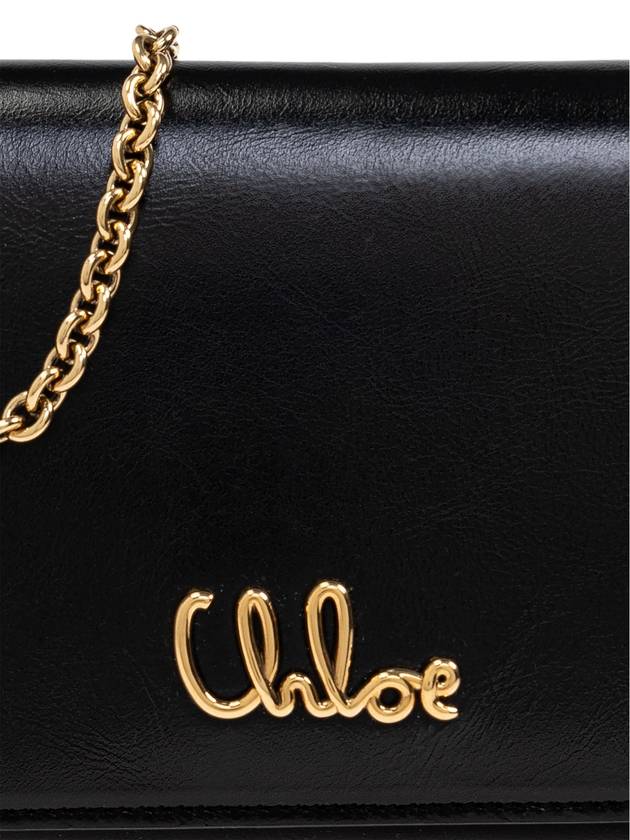 Chloé Wallet On Chain Iconic, Women's, Black - CHLOE - BALAAN 6