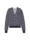 Abstract Daisy Jacquard Cardigan Navy - MAISON KITSUNE - BALAAN 2