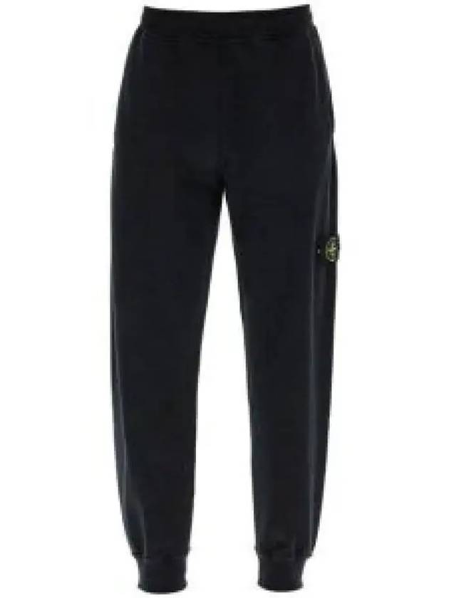 Signature Wappen Patch Cotton Baggy Pants Black - STONE ISLAND - BALAAN 2