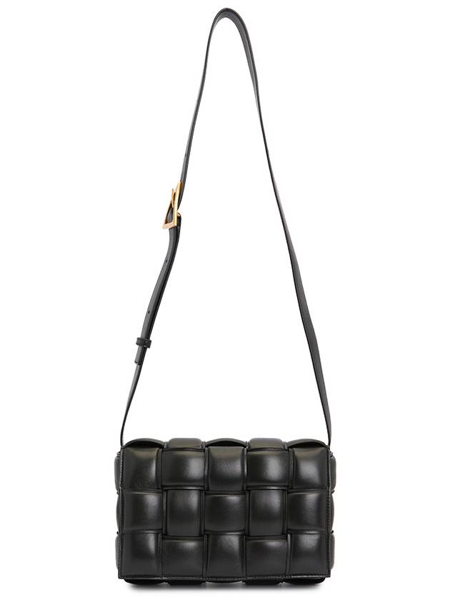 Gold Hardware Padded Cassette Cross Bag Black - BOTTEGA VENETA - BALAAN 8