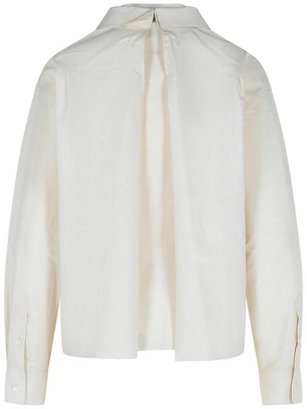 Mm6 Maison Margiela Ivory Cotton Shirt - MAISON MARGIELA - BALAAN 3