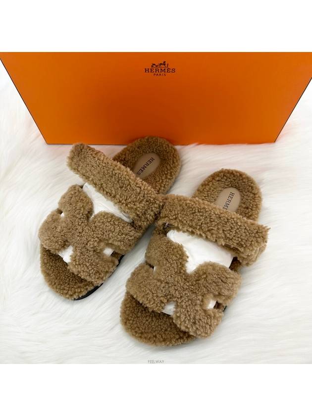 Chypre Sandals Woolskin Beju Akhjil - HERMES - BALAAN 2