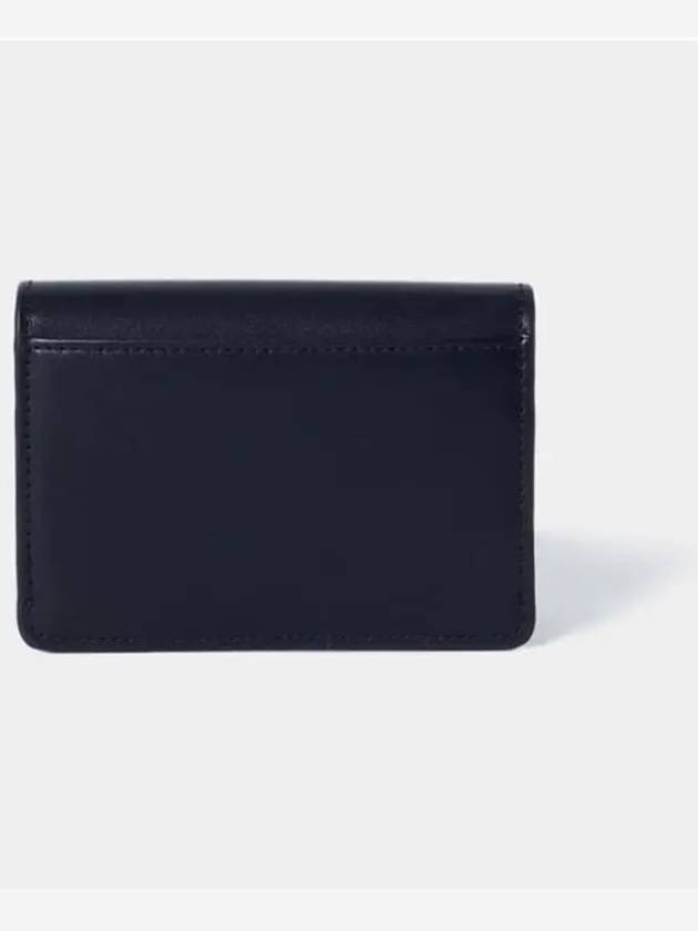 Triomphe Shiny Calfskin Flap Card Wallet Black - CELINE - BALAAN 3