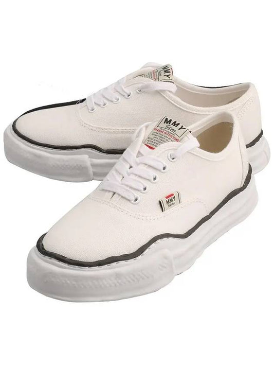 Baker OG Sole Canvas Low Top Sneakers White - MAISON MIHARA YASUHIRO - BALAAN 2