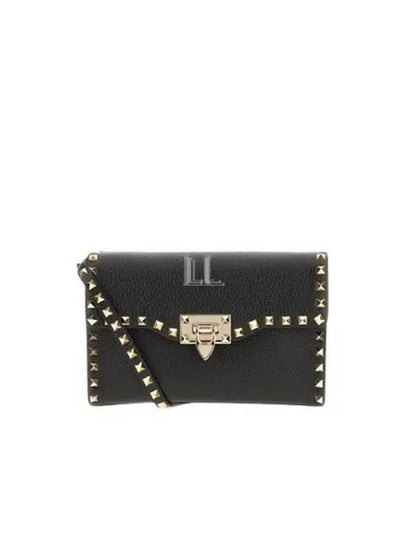 Rockstud Shoulder Bag Black - VALENTINO - BALAAN 2