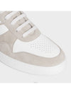 Trainer Suede Calfskin Lace-Up Low-Top Sneakers Light Beige - CELINE - BALAAN 5