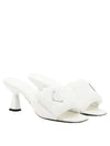 Soft Padded Nappa Sandals Heel White - PRADA - BALAAN 2