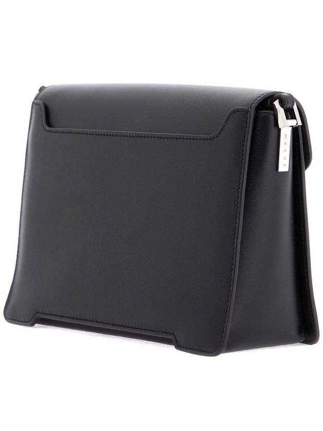 Trunkaroo Leather Medium Shoulder Bag Black - MARNI - BALAAN 3