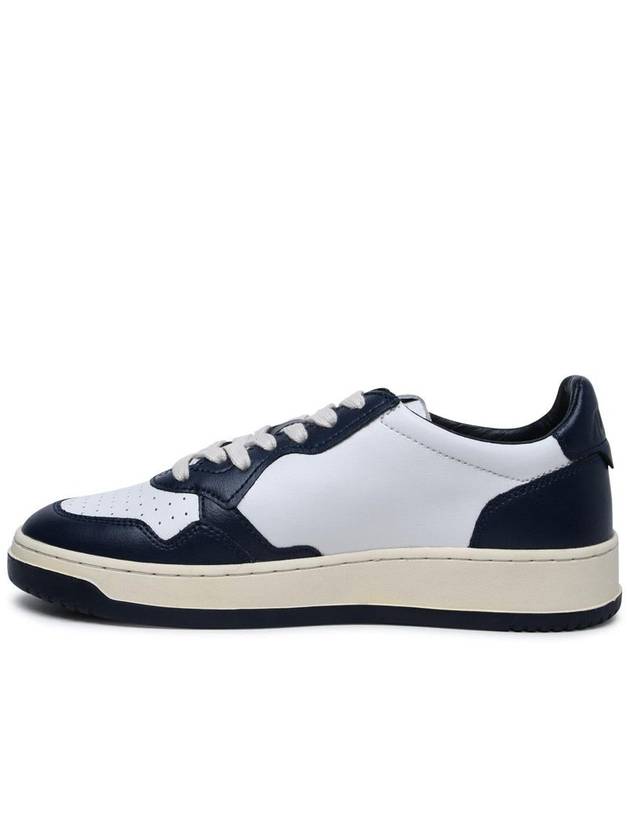 Medalist Navy Tab Low Top Sneakers White Navy - AUTRY - BALAAN 4