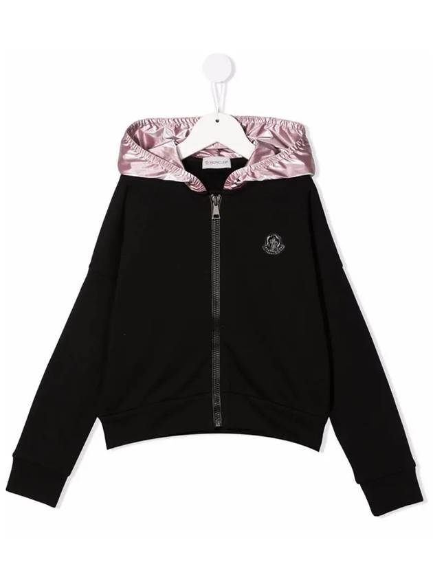 Kids Contrast Panel Hoodie 8G783 10 809B3 999 - MONCLER - BALAAN 1