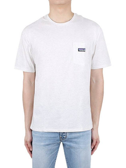 Men's Daily Pocket Regenerative Cotton Short Sleeve T-Shirt White - PATAGONIA - BALAAN 2