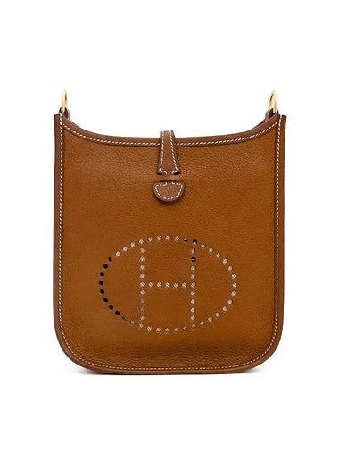 Mini Evelyn TPM Fob Gold Engraved U 4HB0426 - HERMES - BALAAN 1