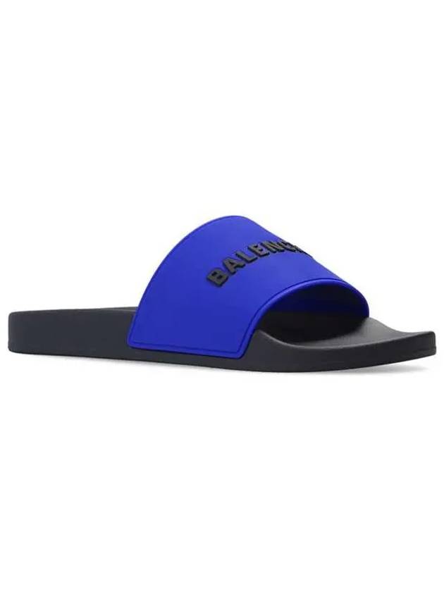 Logo Pool Slippers Navy - BALENCIAGA - BALAAN 4