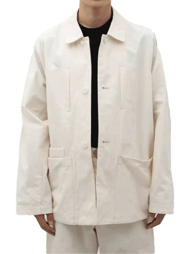 Boxy SB Workwear Jacket Pale Ecru - LEMAIRE - BALAAN 4